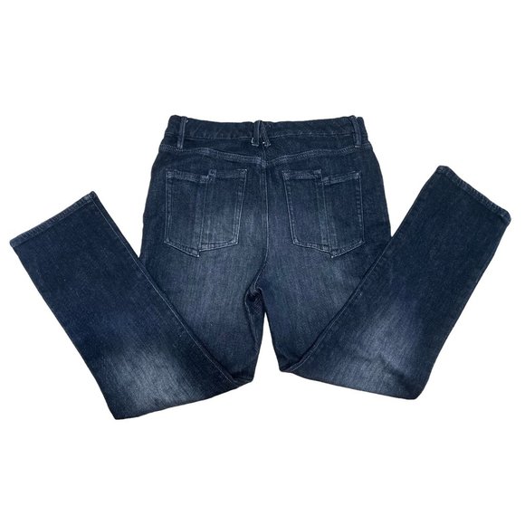 Good American Good Legs Straight Womens 12/31 Black Cashmere High Rise - Picture 16 of 16